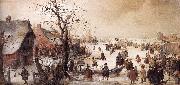 AVERCAMP, Hendrick Winter Scene on a Canal  ggg oil painting picture wholesale